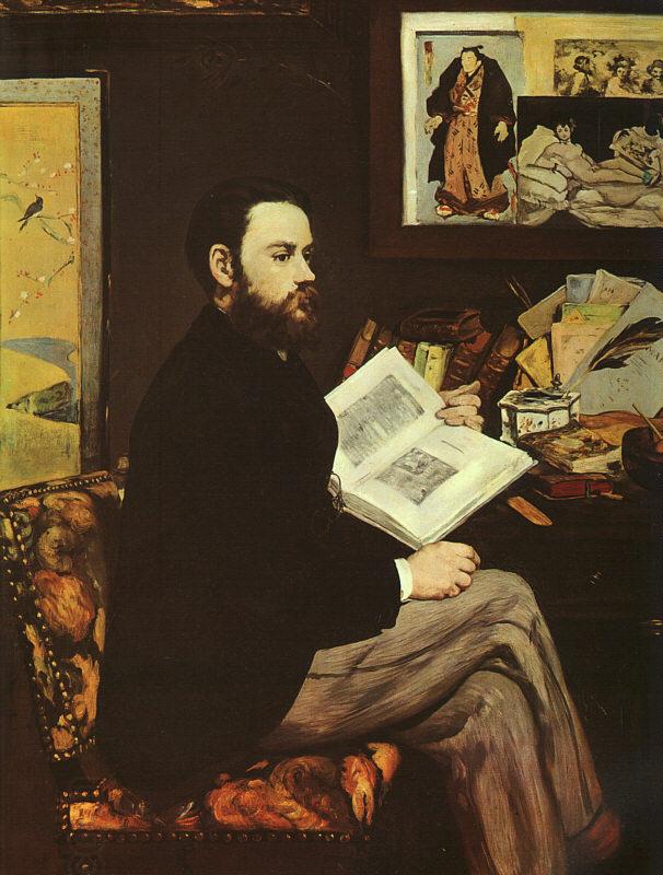 Edouard Manet Portrait of Emile Zola China oil painting art